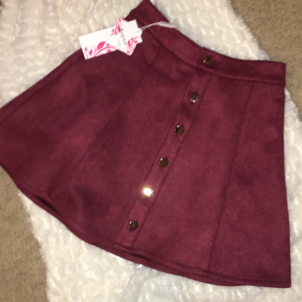 Button Up Circle Skirt New With Tags - image 2